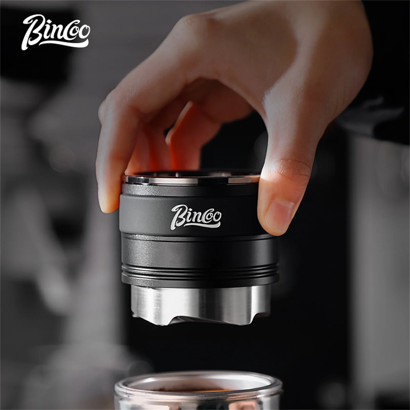 Espresso Tamper Set - Bincoo 58mm Portafilter Eşitleyici Yerçekimi Otomatik