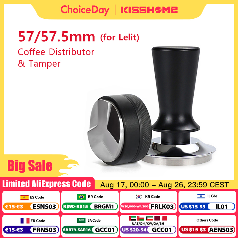 Espresso Tamper Set - Kahve Sabotaj 57mm 57.5mm Sabit Basınç
