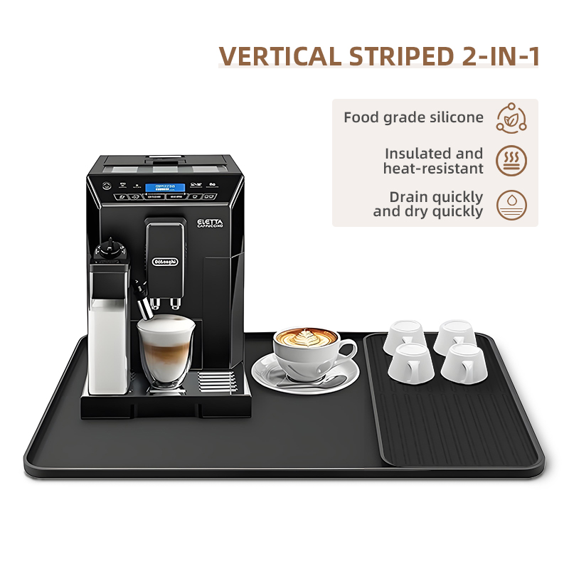 Coffee Equipment Tray - Silikon Kahve Makinesi Mat Tepsi Bar