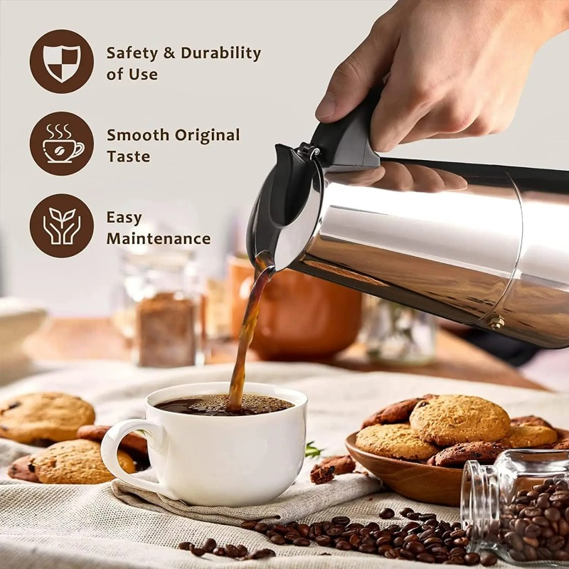 6 fincan Mocha Pot Paslanmaz Ç - Coffee Equipment Wholesale incelemesi ve fiyatı