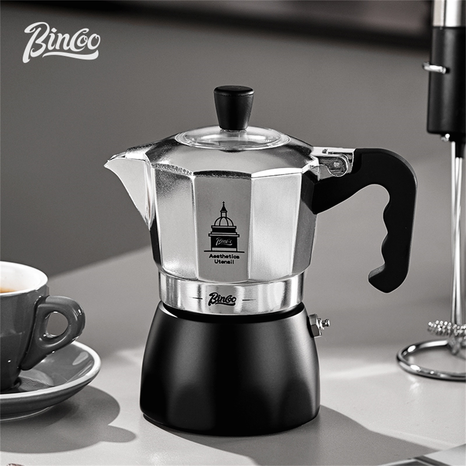 BINCOO Çift Valfli Moka Pot, E - Coffee Equipment Wholesale incelemesi ve fiyatı